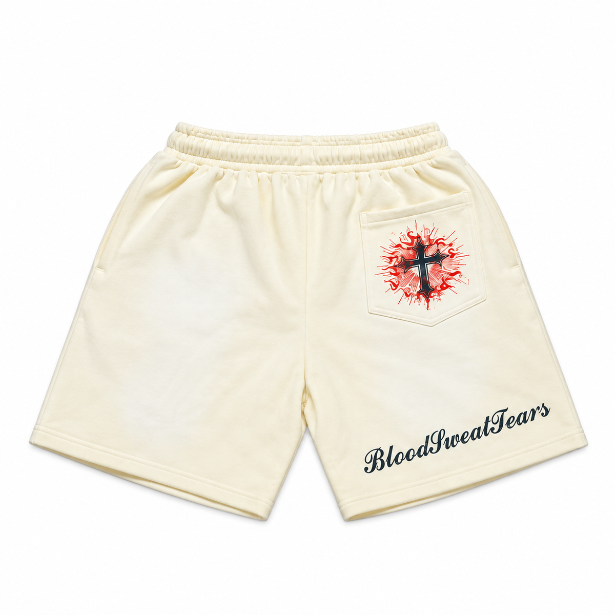 Ivory Splatter Shorts