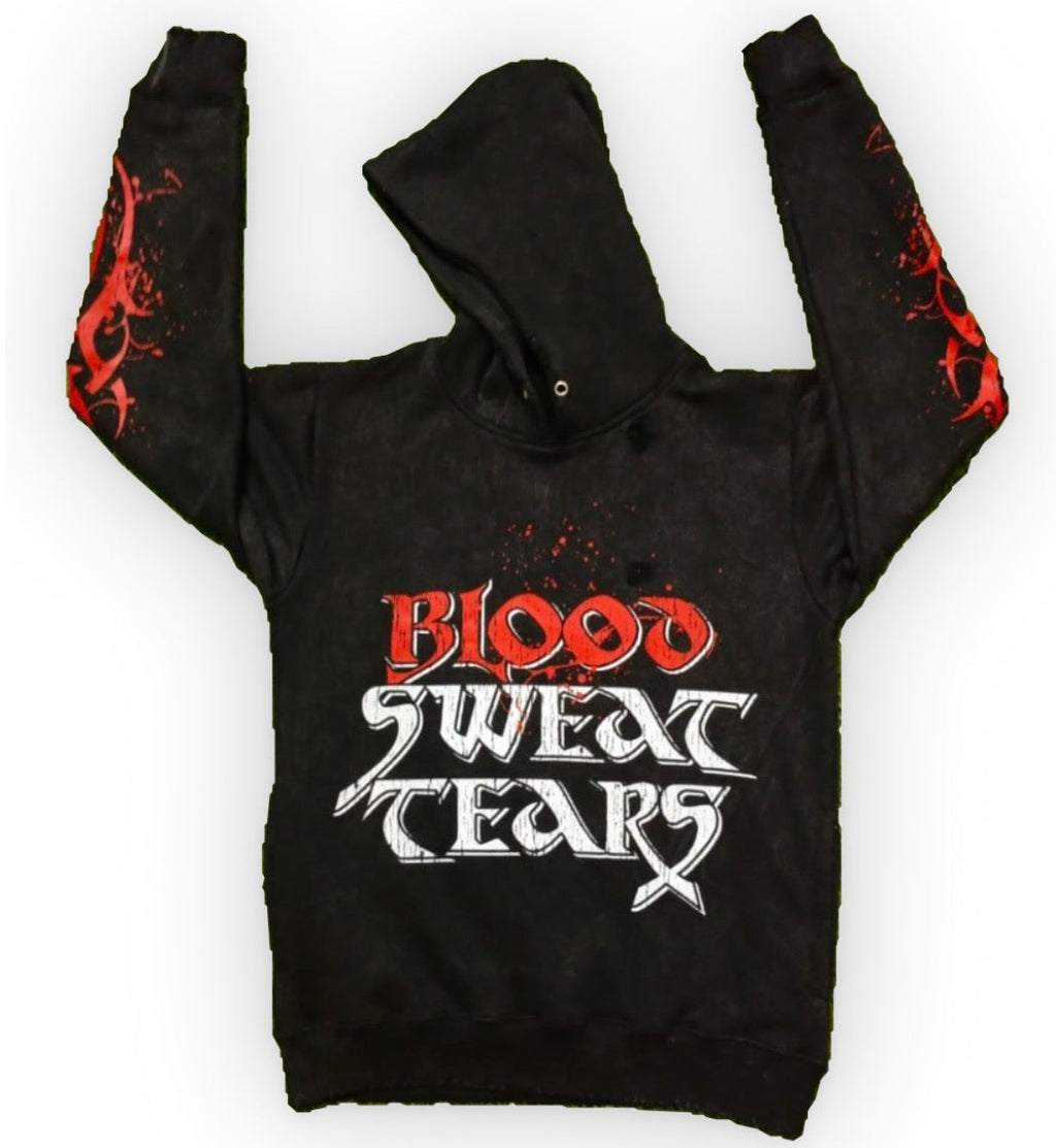 BST BLACK/RED SPLTR HOODIE