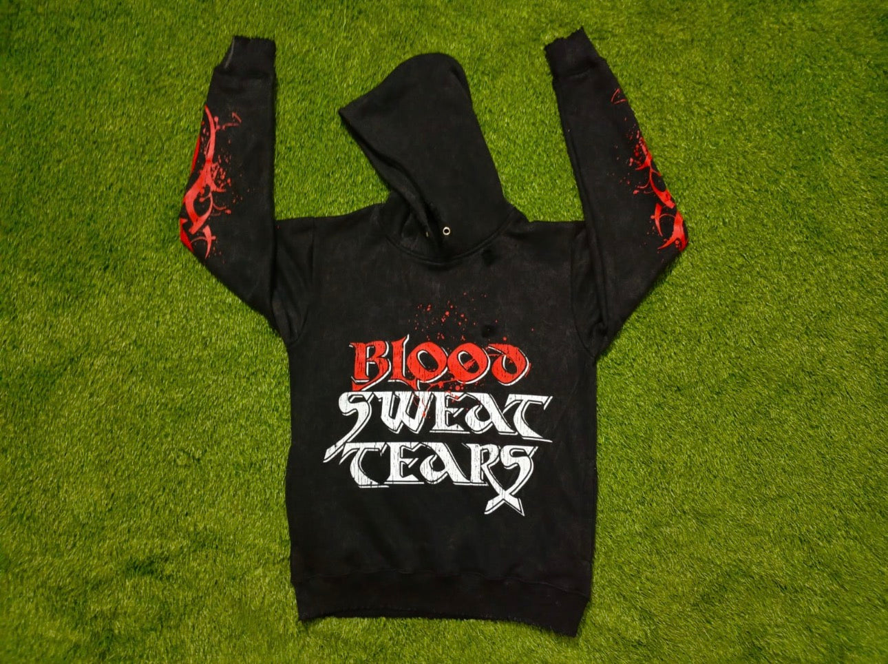 BST BLACK/RED SPLTR HOODIE